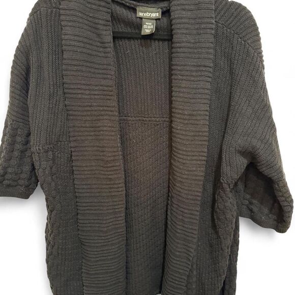 Lane Bryant Sweaters - Lane Bryant Women's Black Cable Knit Sweater Fall Winter Cardigan